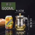 430不鏽鋼茶杯泡茶壺 (430內膽500ml+加厚防爆單壺)